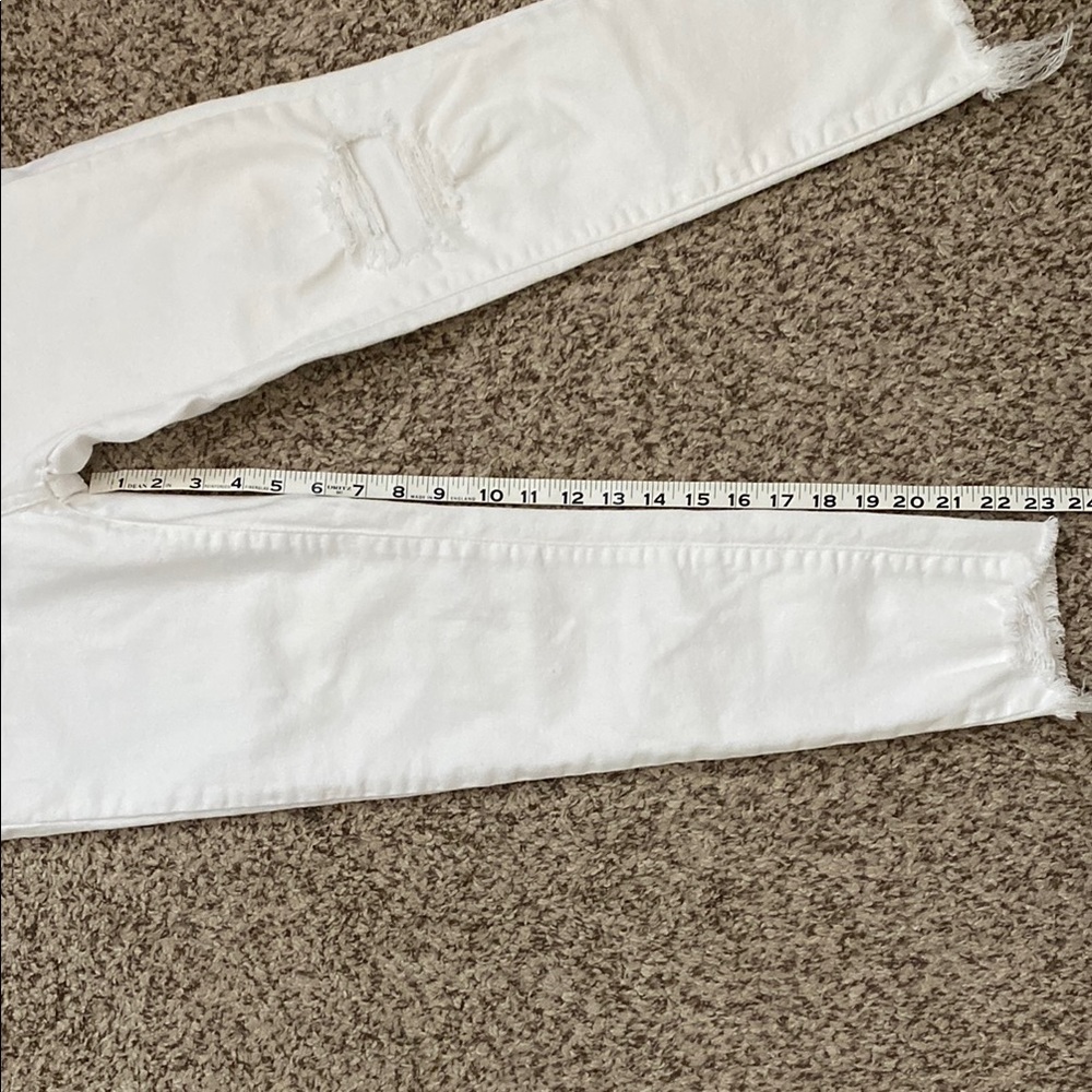 Levi's Women's 721 High Rise Distressed White Skinny Jeans - Picture 9 of 15